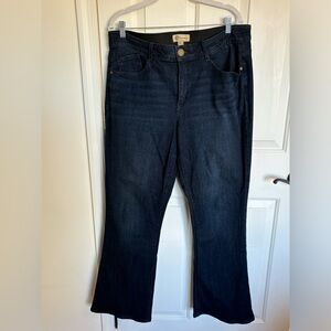 Democracy women’s dark blue ab technology bootcut jeans. Size 16